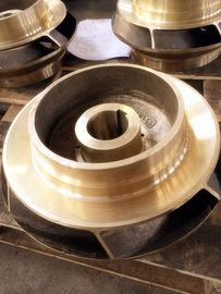 Brass / copper alloy impellers in centrifugal pump , copper casting water pump parts